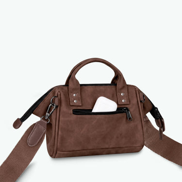 Sac bandoulière Cabaia Crossbody Small Burlington marron foncé – vue 3