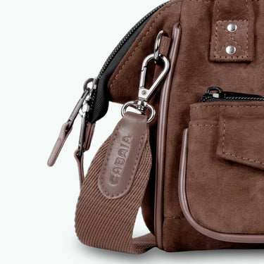 Sac bandoulière Cabaia Crossbody Small Burlington marron foncé – vue 6