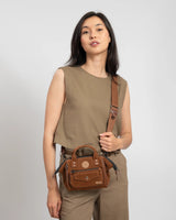 Sac bandoulière Cabaia Crossbody Small Winnipeg marron – vue 2