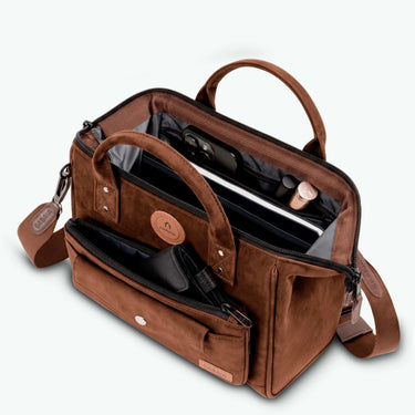 Sac bandoulière Cabaia Crossbody Medium Winnipeg marron – vue 4