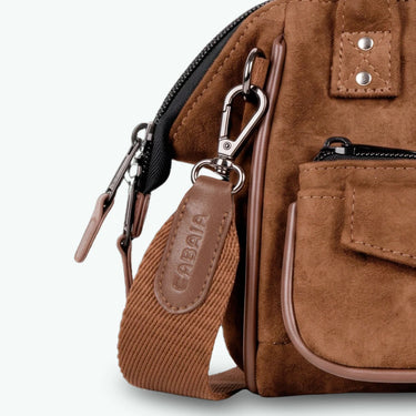 Sac bandoulière Cabaia Crossbody Small Winnipeg marron – vue 6