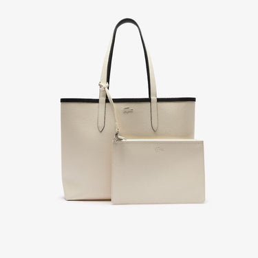 SAC SHOPPING LOGO ARGENT NOIR / BLANC NOIR / BLANC