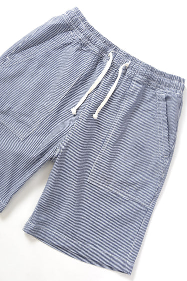 SHORT HOMME HICKORY CHEF BLANC BLEU BLANC BLEU
