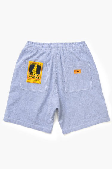 SHORT HOMME SEERSUCKER CHEF SHORTS NAVY STRIPE NAVY STRIPE