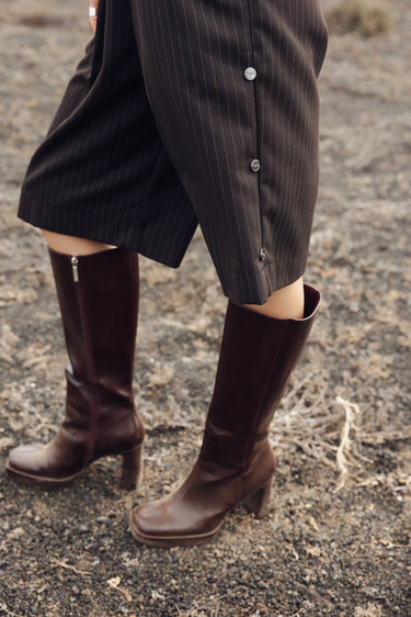 SHORTS FEMME STELLA RISTRETTO MARRON MARRON