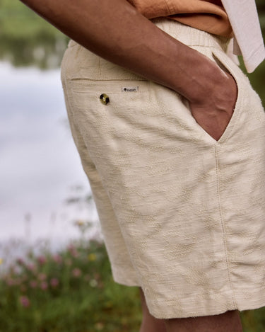 SHORTS HOMME CHEVRE ECRU ECRU