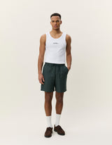 SHORTS HOMME CHECK SEERSUCKER VERT VERT