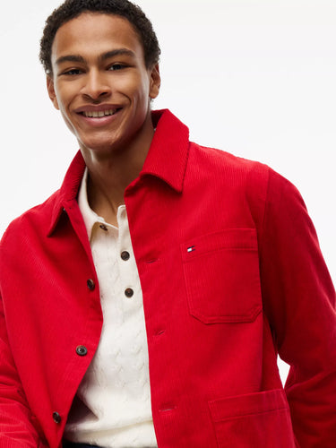 SURCHEMISE HOMME CORDUROY CHORE ROUGE ROUGE