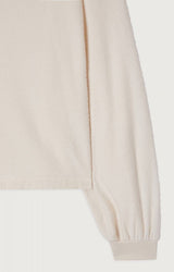 SWEAT FEMME DROIT ML CR ECRU ECRU