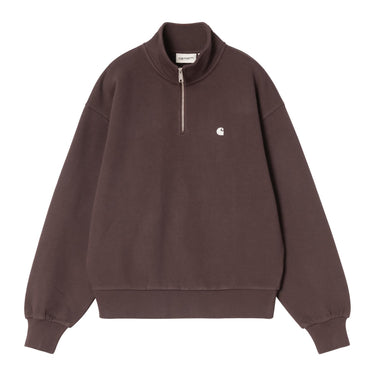 SWEAT FEMME CASEY HIGH NECK MARRON MARRON