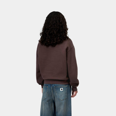 SWEAT FEMME CASEY HIGH NECK MARRON MARRON