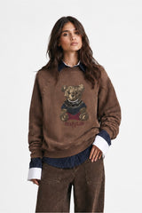 SWEAT FEMME BEAR CLUB CHOCOLAT CHOCOLAT