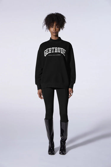 SWEAT FEMME ADRIANNA COLLEGE NOIR NOIR