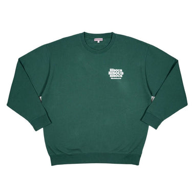 SWEAT HOMME CREWNECK GREASE VERT FONCE VERT FONCE