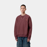SWEAT HOMME AMERICAN SCRIPT BORDEAUX BORDEAUX