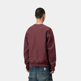 SWEAT HOMME AMERICAN SCRIPT BORDEAUX BORDEAUX