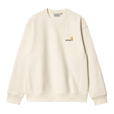 SWEAT HOMME AMERICAN SCRIPT CREME CREME