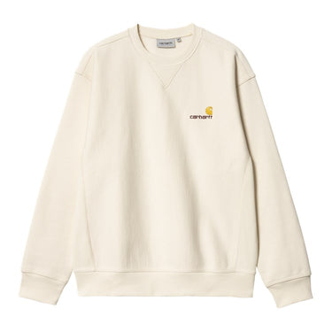 SWEAT HOMME AMERICAN SCRIPT ECRU ECRU