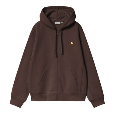 SWEAT HOMME AMERICAN SCRIPT MARRON MARRON
