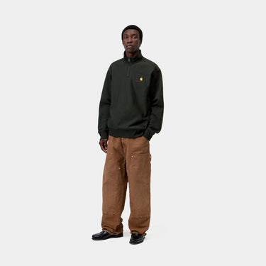 SWEAT HOMME AMERICAN SCRIPT VERT FONCE VERT FONCE