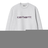 SWEAT HOMME CARHARTT GRIS CLAIR GRIS CLAIR