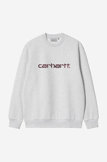 SWEAT HOMME CARHARTT GRIS CLAIR GRIS CLAIR