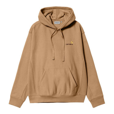 SWEAT HOMME HOODED AMERICAN BEIGE FONCE BEIGE FONCE