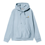 SWEAT HOMME HOODED AMERICAN SCRIPT CIEL CIEL