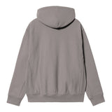 SWEAT HOMME HOODED AMERICAN SCRIPT GRIS GRIS