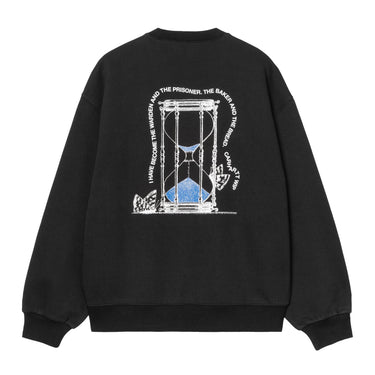 SWEAT HOMME HOURGLASS NOIR NOIR