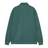 SWEAT HOMME PIQUE SCRIPT VERT FONCE VERT FONCE