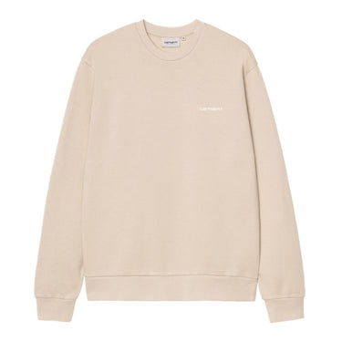 SWEAT HOMME SCRIPT EMBROIDERY BEIGE BEIGE