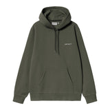 SWEAT HOMME SCRIPT EMBROIDERY KAKI KAKI