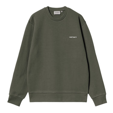 SWEAT HOMME SCRIPT EMBROIDERY KAKI KAKI