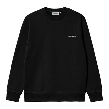 SWEAT HOMME SCRIPT EMBROIDERY NOIR NOIR