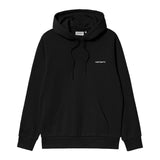 SWEAT HOMME SCRIPT EMBROIDERY NOIR NOIR