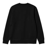 SWEAT HOMME SCRIPT EMBROIDERY NOIR NOIR
