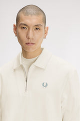 SWEAT HOMME HALF ZIP ÉCRU 170 ÉCRU 170