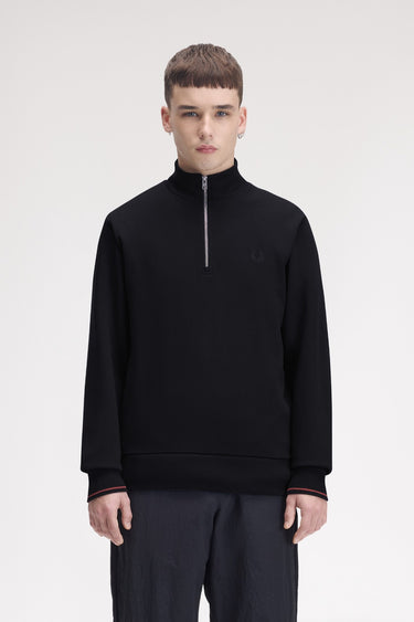 SWEAT HOMME HALF ZIP MARINE 75C MARINE 75C