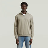 SWEAT HOMME PREMIUM CORE HALF ZIP SW L/S BEIGE BEIGE