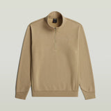 SWEAT HOMME PREMIUM CORE HALF ZIP SW L/S BEIGE BEIGE