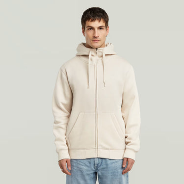 SWEAT HOMME PREMIUM CORE HDD ZIP SW L/S BLANC BLANC