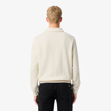 SWEAT HOMME COL POLO ECRU ECRU