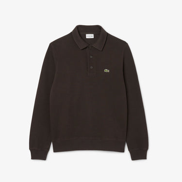 SWEAT HOMME COL POLO MARRON MARRON