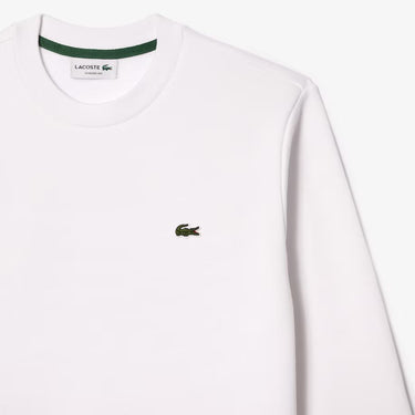 SWEAT HOMME CR LACOSTE BLANC BLANC