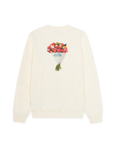 SWEAT HOMME BOUQUET ECRU ECRU