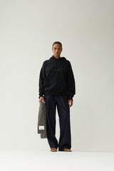 SWEAT HOMME LOGO NOIR / MARINE NOIR / MARINE