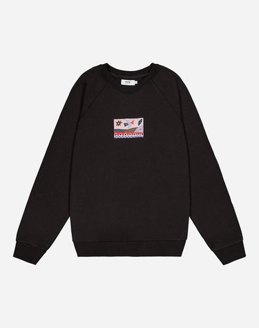 SWEAT HOMME SEASCAPE NOIR NOIR