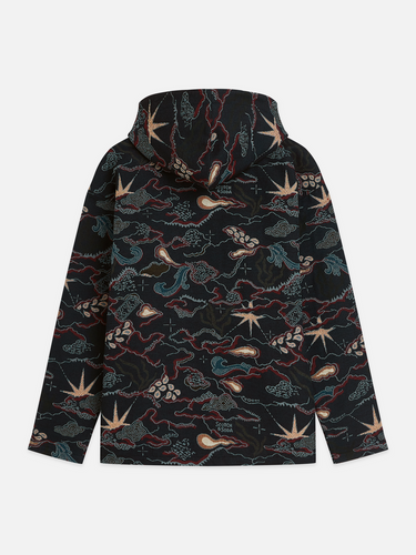 SWEAT HOMME JACQUARD RELAXED MARINE MARINE