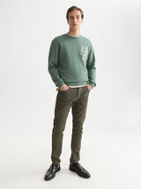 SWEAT HOMME REGULAR VERT VERT